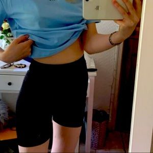 Black biker shorts